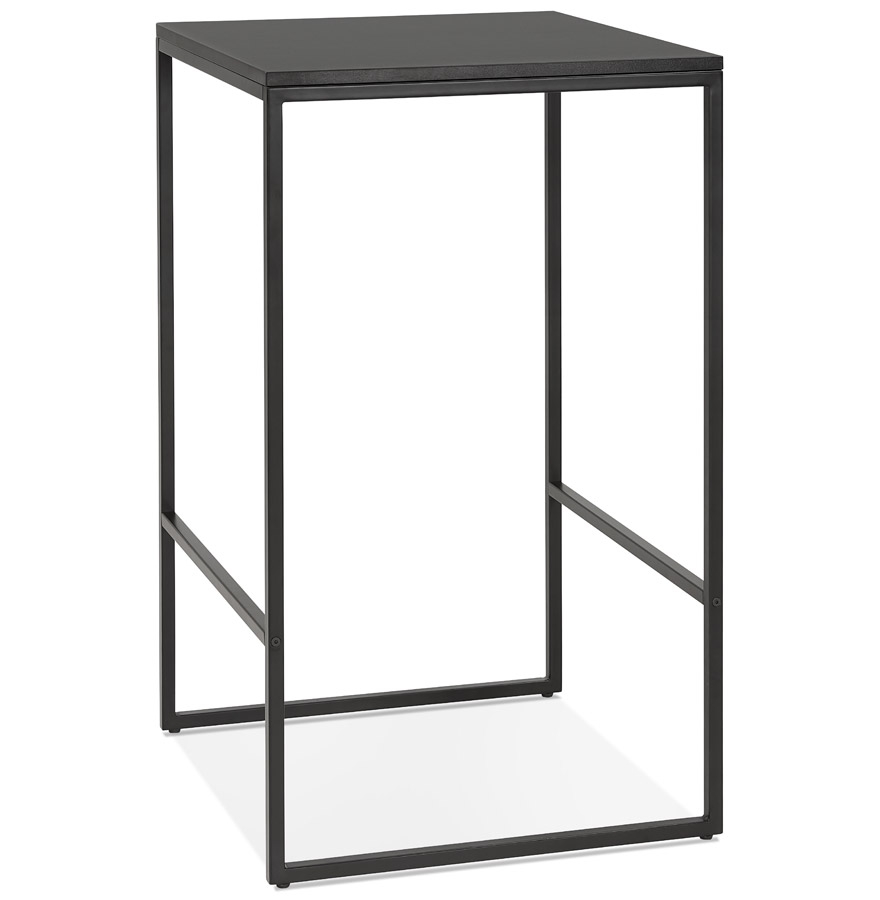 Tavolo alto stile industriale ORTOS | Nero | 60x60x102 cm