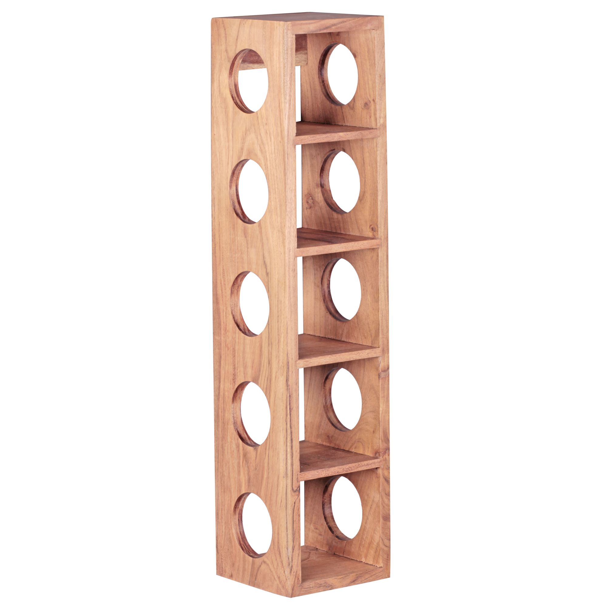 Portabottiglie | Legno massello di acacia naturale | 70 cm alto