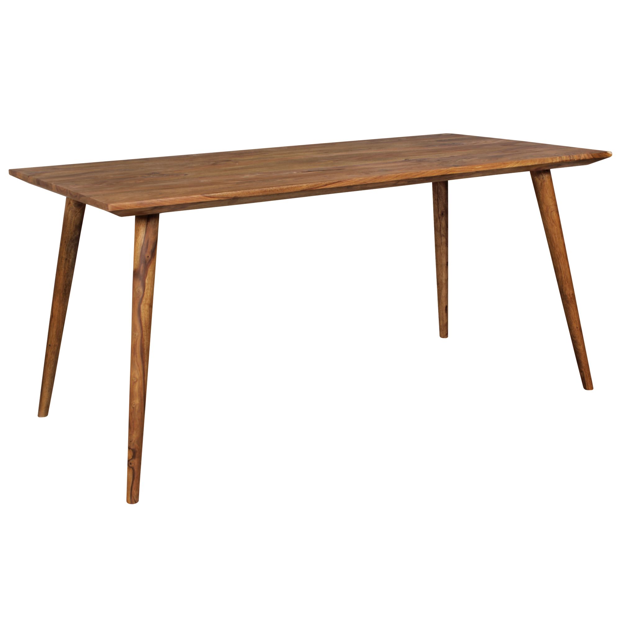 Tavolo da pranzo REPA in legno massello Sheesham rustico marrone 120 x 60 x 76 cm | Design country