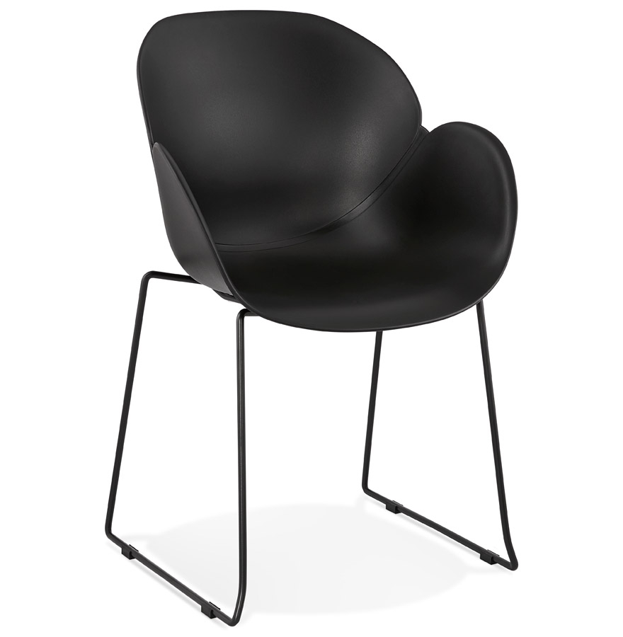 Alterego poltroncina ZAKARY telaio colore nero sedile nero