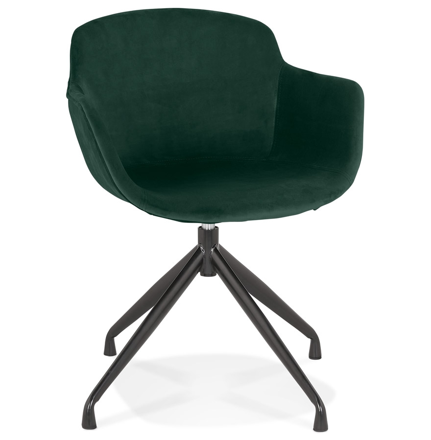 Alterego Poltroncina GRAPIN Colore Struttura Nero Seduta Verde