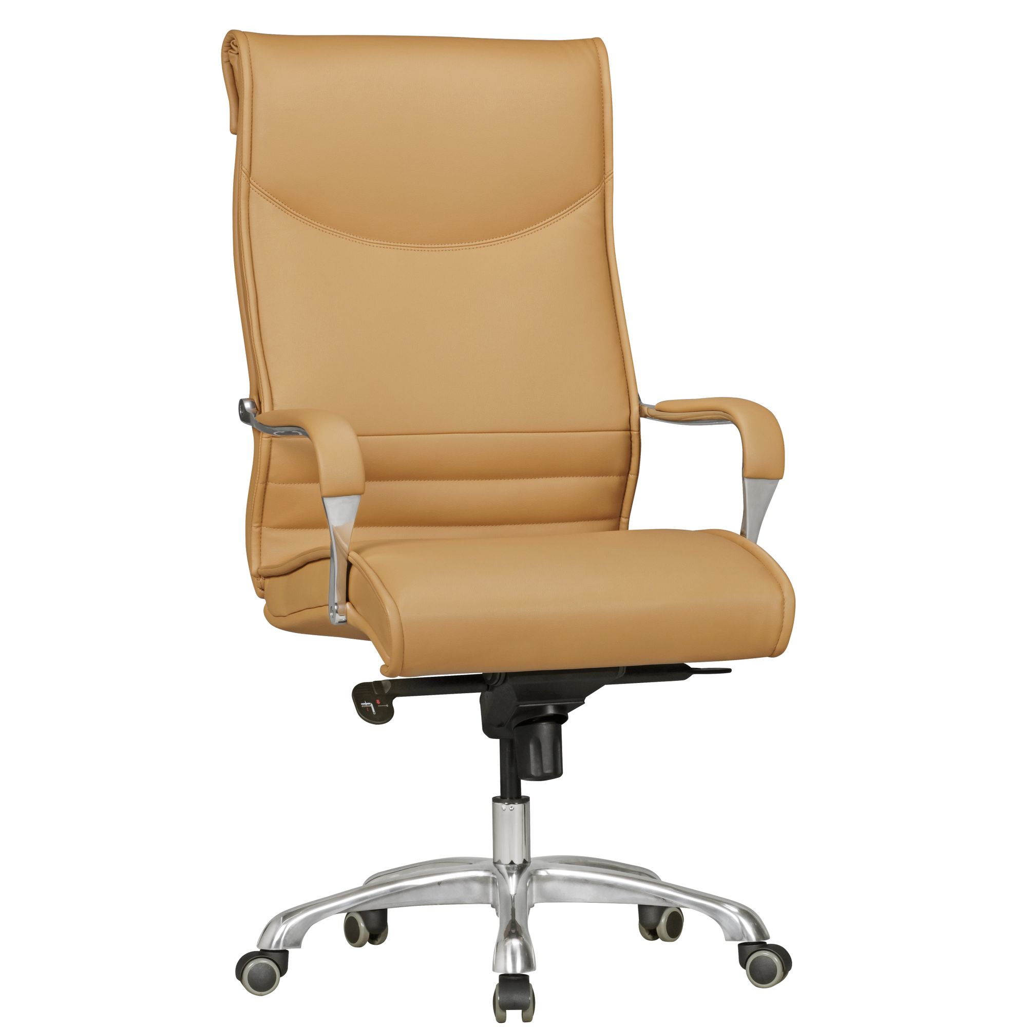 Sedia da ufficio BIGBOSS XXL | Similpelle color caramello | Altezza 120-126 cm, Larghezza 61 cm, Profondità 60 cm