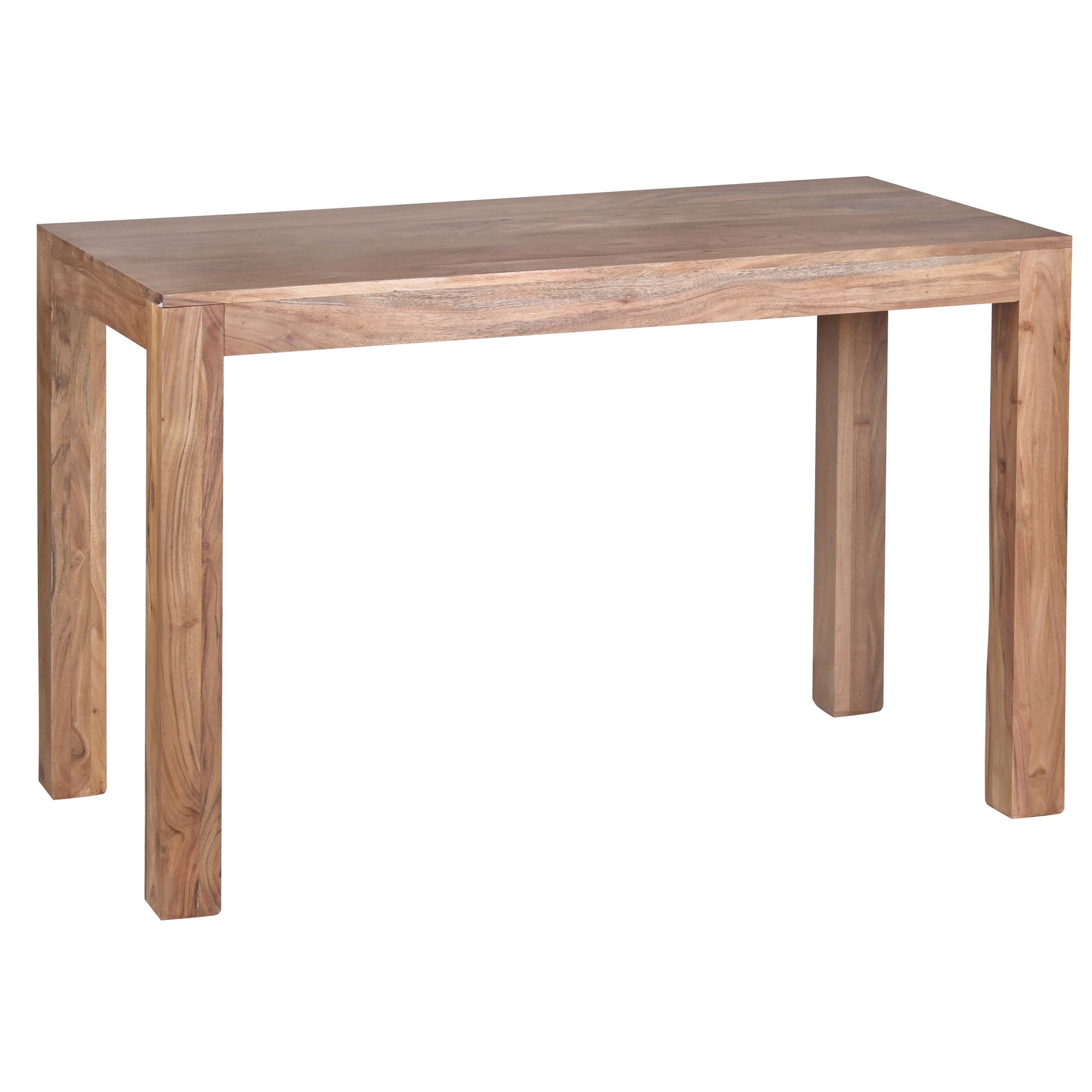 Tavolo da pranzo 120x60 cm in legno massello di acacia | Colore marrone scuro | Design classico