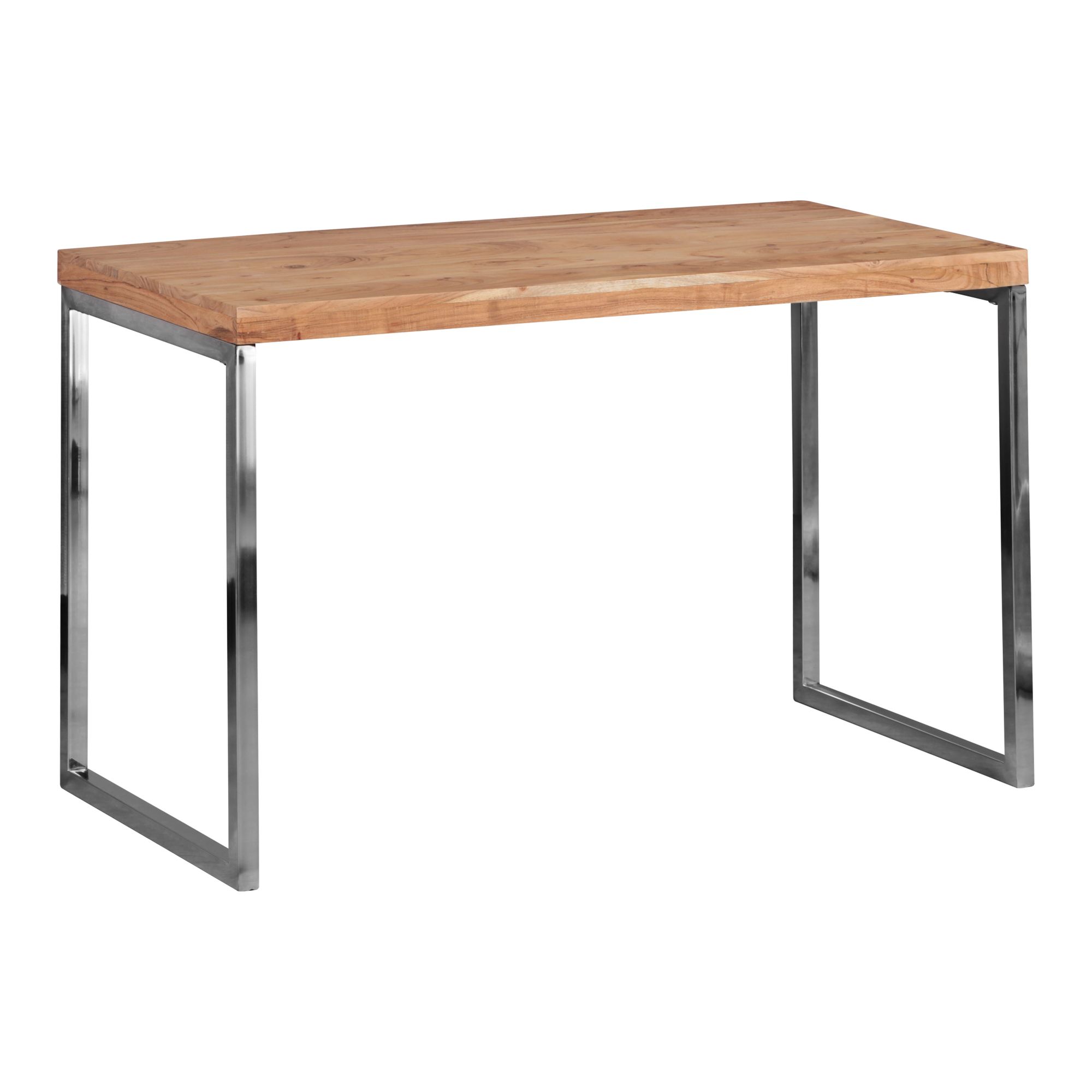 Scrivania GUNA in legno massello Acacia | Colore marrone scuro | 120 x 60 x 76 cm