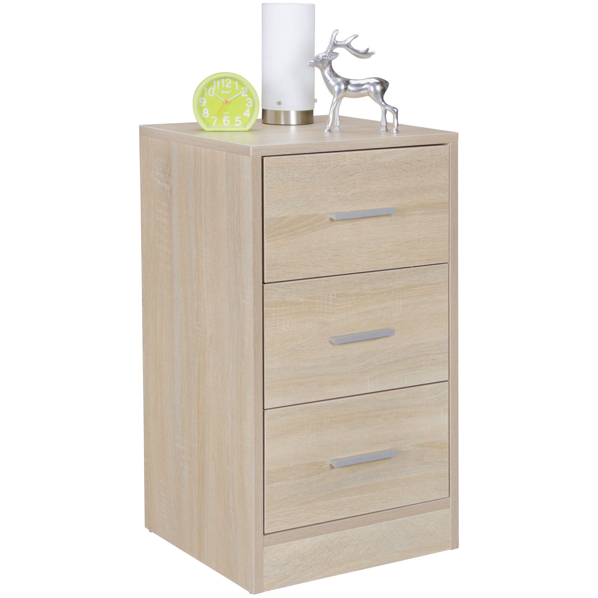 Comodino in legno FOGGIA Sonoma | Design moderno | 37,5 x 68 x 35 cm