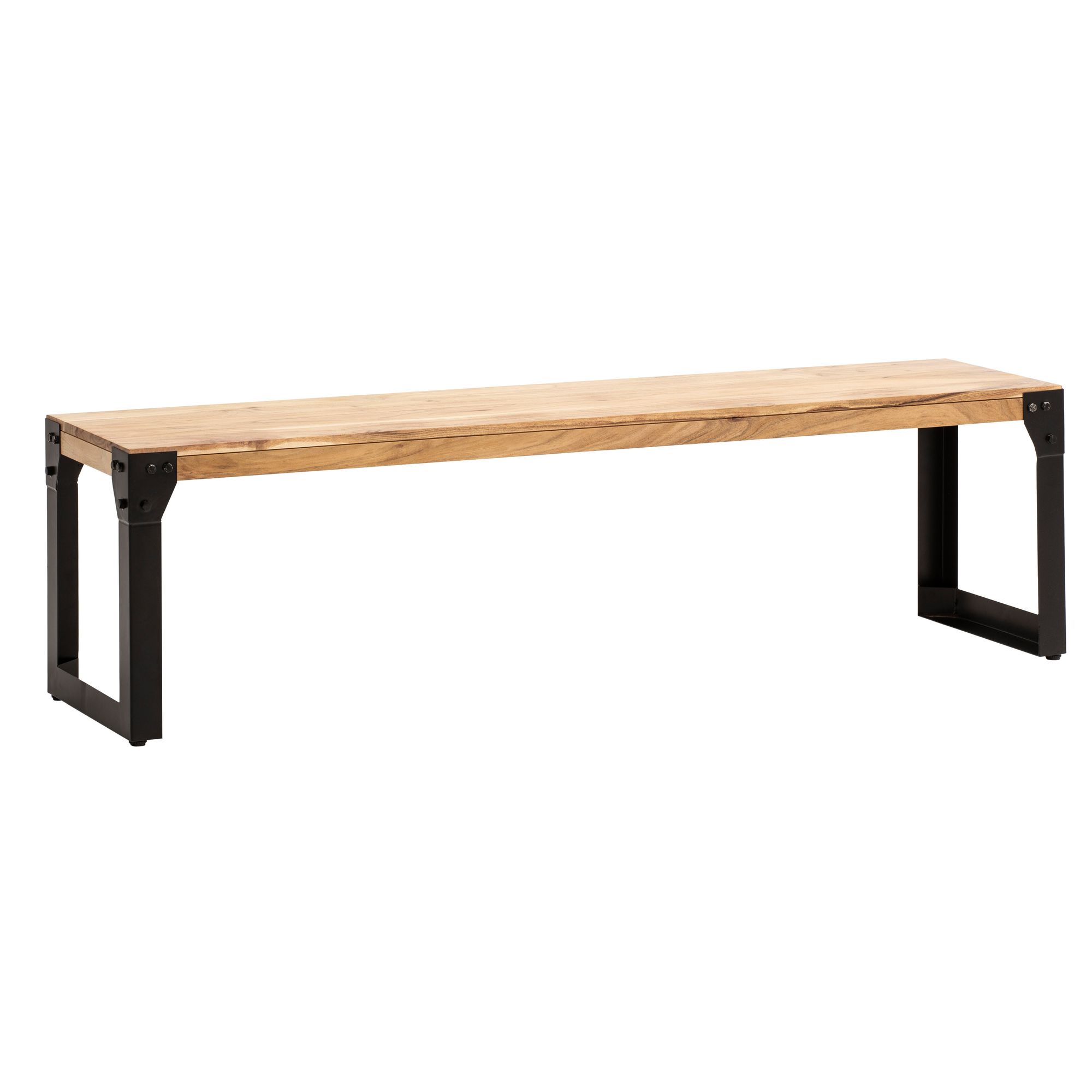 Panca da pranzo residenziale in legno massello di acacia 120 cm panca da pranzo industriale