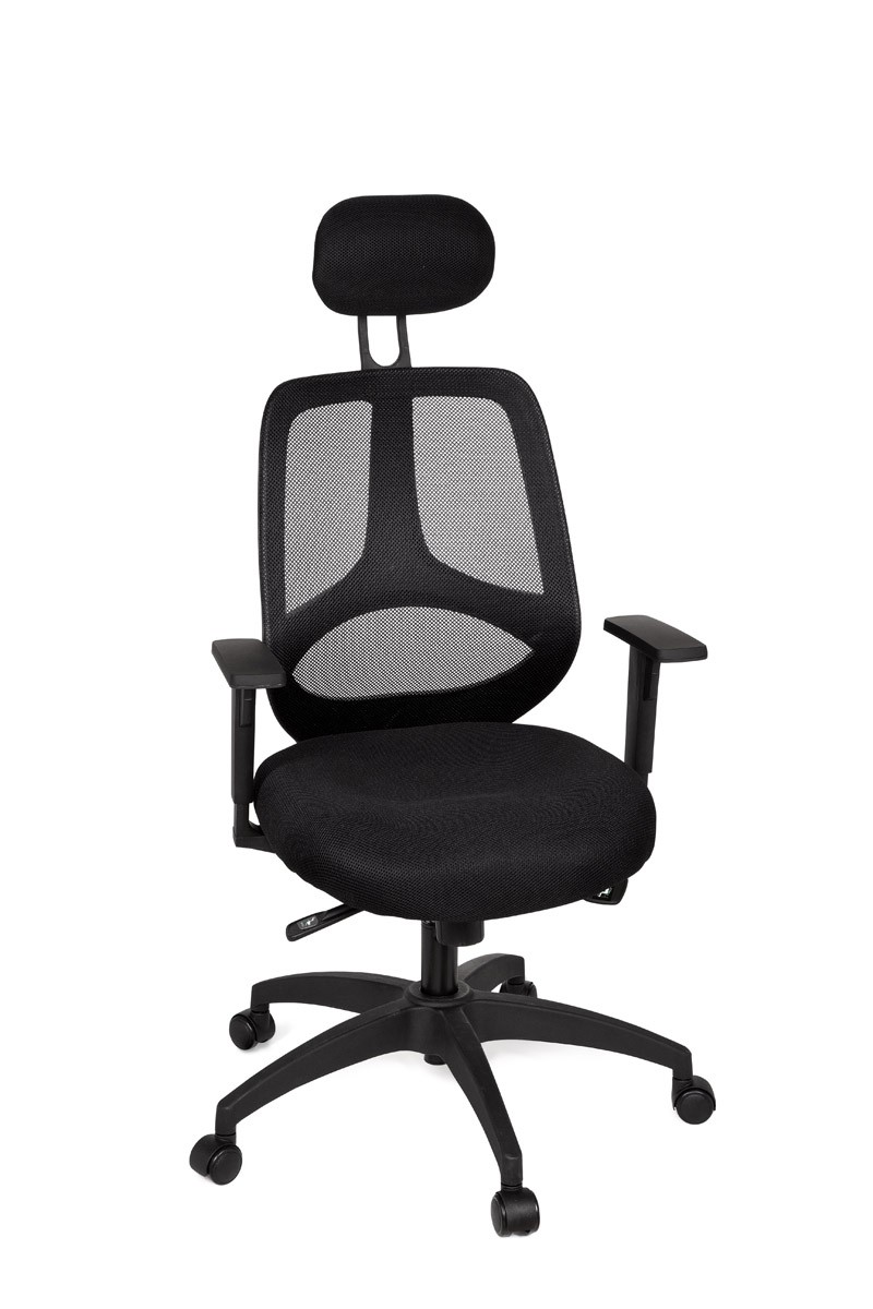 Sedia da ufficio firenze design sedia in tessuto nero bracciolo esecutivo sedia 120 kg sedia girevole poggiatesta