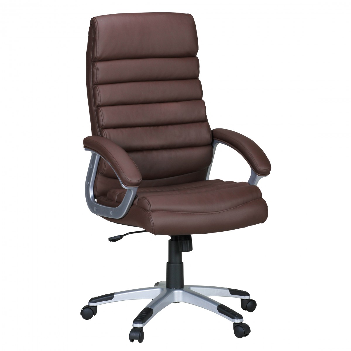 office chair VALENCIA artificial leather brown ergonomic with headrest | Design Executive Chair Desk Chair with Wiping Function | Swivel chair high back rest X-XL 120 kg