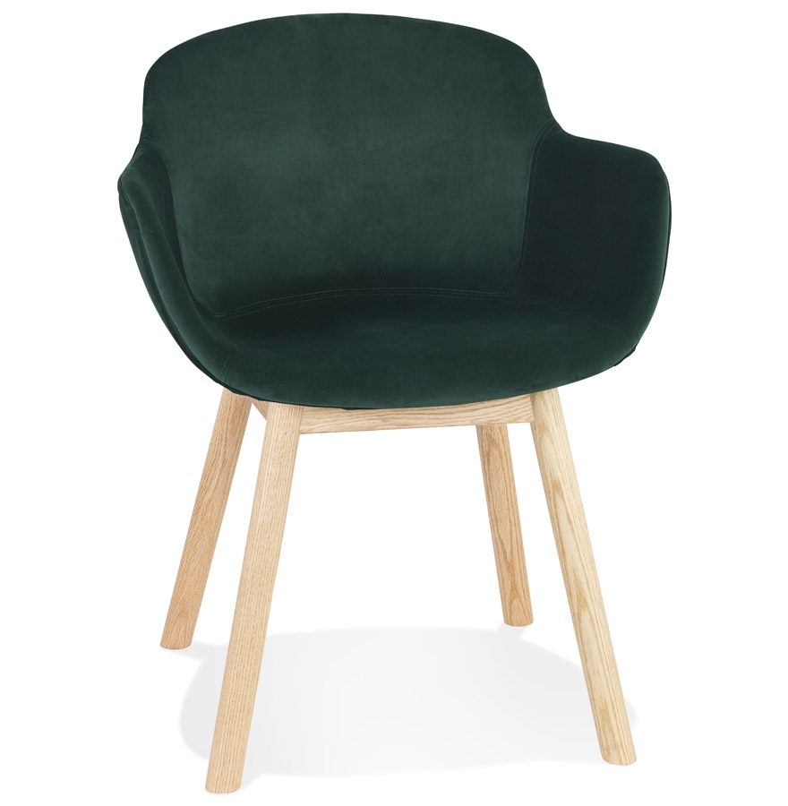 Alterego Poltroncina FRIDA Colore Struttura Naturale Seduta Verde
