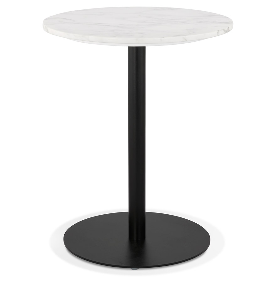 Tavolo bistro rotondo piccolo | Pietra effetto marmo bianco | Ø 60 cm