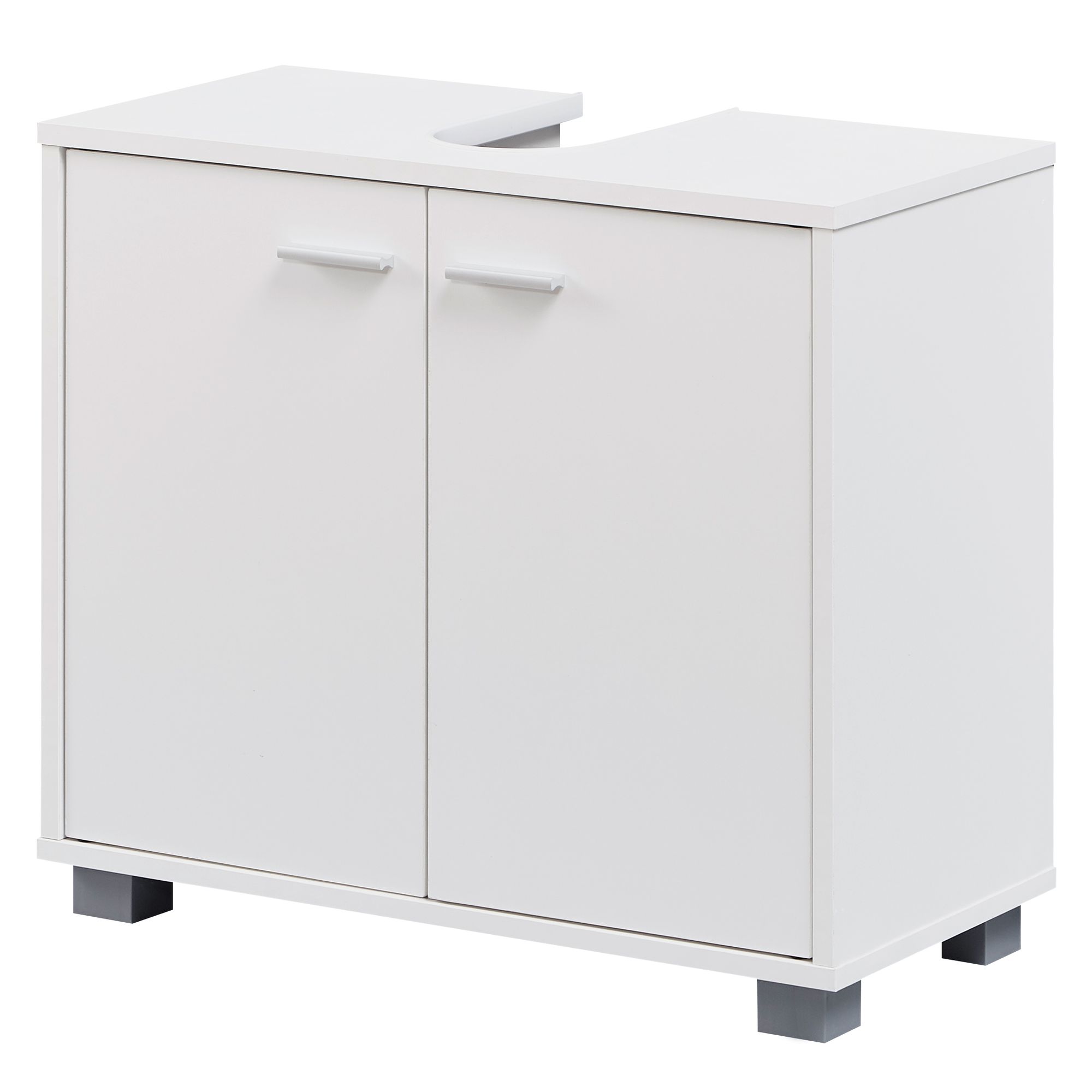 Mobile lavabo design wl1.344 mobile bagno a 2 ante bianco